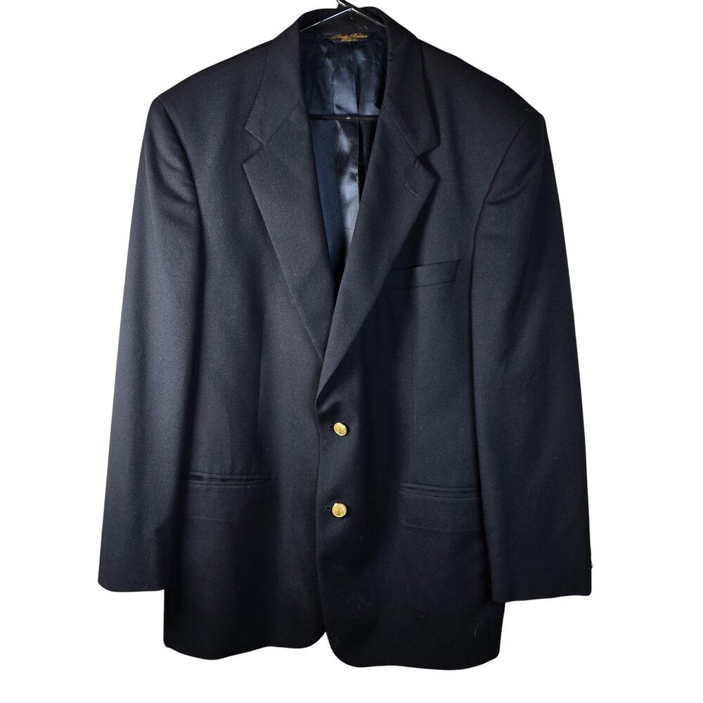 Brooks Brothers Blazer 44 Long Wool Gold Buttons USA
